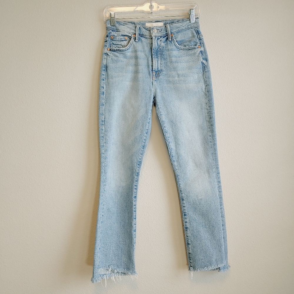 Mother Jeans The Insider Crop Step Fray Sz 25